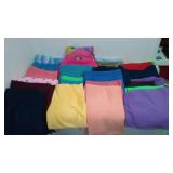 Ribbed Knit, Jersey, Remnant Material Covered Tote.