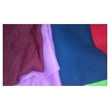 Ribbed Knit, Jersey, Remnant Material Covered Tote.