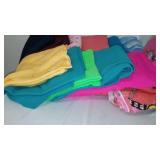 Ribbed Knit, Jersey, Remnant Material Covered Tote.