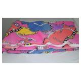 Ribbed Knit, Jersey, Remnant Material Covered Tote.