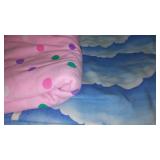 Ribbed Knit, Jersey, Remnant Material Covered Tote.