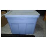 Ribbed Knit, Jersey, Remnant Material Covered Tote.