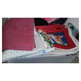 Ribbed Knit, Cotton, Jersey. Remnant Material in Covered Tote