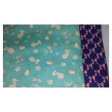 Ribbed Knit, Cotton, Jersey. Remnant Material in Covered Tote