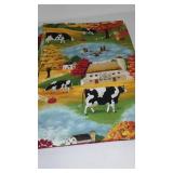 Ribbed Knit, Cotton, Jersey. Remnant Material in Covered Tote