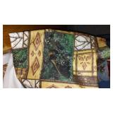 Cotton, Jean, Fleece. Remnant Material in Covered Tote.