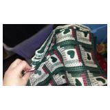 Cotton, Jean, Fleece. Remnant Material in Covered Tote.