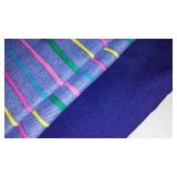 Cotton, Jean, Fleece. Remnant Material in Covered Tote.