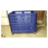 Plastic Bin on Casters.
