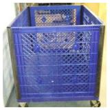 Plastic Bin on Casters.