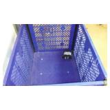 Plastic Bin on Casters.