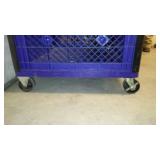 Plastic Bin on Casters.