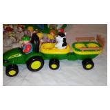 Fisher Price Barn, Melissa and Doug Barn, John Deere Tractors, and Little People.