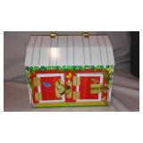 Fisher Price Barn, Melissa and Doug Barn, John Deere Tractors, and Little People.