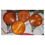 Vintage Emergency Roadside Reflectors, Tractor Lights and Blinkers, Marker Lights and more.