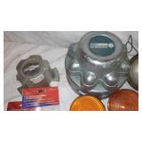 Vintage Emergency Roadside Reflectors, Tractor Lights and Blinkers, Marker Lights and more.