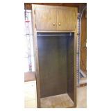 Wood Cabinet and 2 Drawer Filing Cabinet.