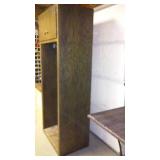 Wood Cabinet and 2 Drawer Filing Cabinet.