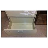 Wood Cabinet and 2 Drawer Filing Cabinet.