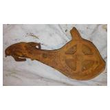 Antique Cast Iron Trolly Pullies(3).