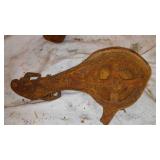 Antique Cast Iron Trolly Pullies(3).