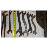 Vintage Cast Iron Wrenches, Gambles Ammunition Box and more.