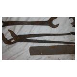 Vintage Cast Iron Wrenches, Gambles Ammunition Box and more.