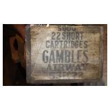 Vintage Cast Iron Wrenches, Gambles Ammunition Box and more.