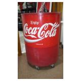 Coca-Cola Rolling Ice Chest.
