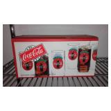 NIB Sealed Always Coca-Cola Indiana Glass (8) 16 oz Coolers.