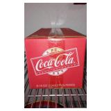 NIB Sealed Always Coca-Cola Indiana Glass (8) 16 oz Coolers.