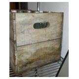 Vintage Coca-Cola  Wood Advertising Crate Carrier With Bottles Stamped Chattanooga 1963.