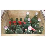 Vintage Coca-Cola  Wood Advertising Crate Carrier With Bottles Stamped Chattanooga 1963.