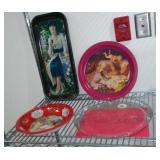 Coca Cola Trays / Platter (4). 1973  1995