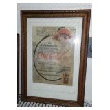 Coca Cola 1913-1914 Framed Advertisement. (2)