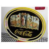 Coca Cola Trays/ Platter (4). 1971 1991