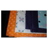 Fleece, Flannel, Cotton Remnant Material.