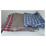 Fleece, Flannel, Cotton Remnant Material.