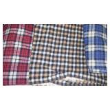 Fleece, Flannel, Cotton Remnant Material.