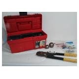 16 in. Plastic Toolbox with Contents.