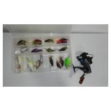 Tackle, tackle Organizer and Acura Reel by Bass Pro