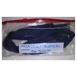 Assorted Jacket, Tent, Coverall Zippers. 28-40 in.