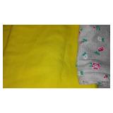 Fleece, Flannel Remnant Material.