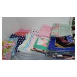 Cotton, Flannel, t shirt Remnant Material.