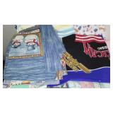 Cotton, Flannel, t shirt Remnant Material.