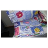 Cotton, Flannel, t shirt Remnant Material.