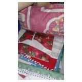 Cotton, Flannel, t shirt Remnant Material.