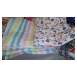 Cotton, Flannel, t shirt Remnant Material.