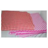 Cotton, Flannel, t shirt Remnant Material.