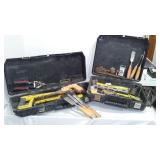 Assorted Hand tools with Caulk buddy